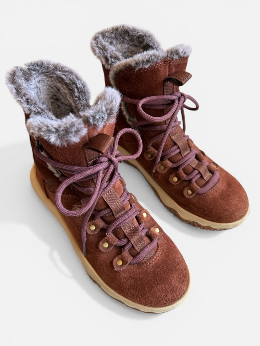 L.L. Bean Day Venture Insulated Boots Brown Suede Waterproof Women’s Sz 6